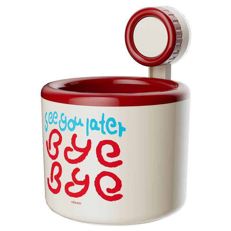 吸盘垃圾桶壁挂式洗脸巾收纳卫生间可爱高颜值迷你收纳桶桌面纸篓