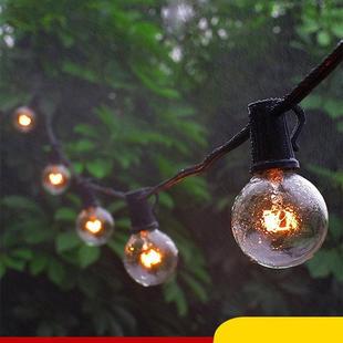 饰串灯氛围G40灯泡店铺民宿布置挂 户外彩灯闪灯家用庭院阳台装