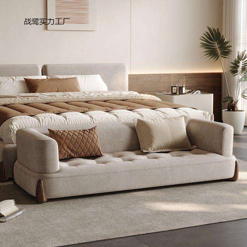 卧室床尾小沙发设计师床尾凳床边凳2024新款主卧简约高端床尾凳