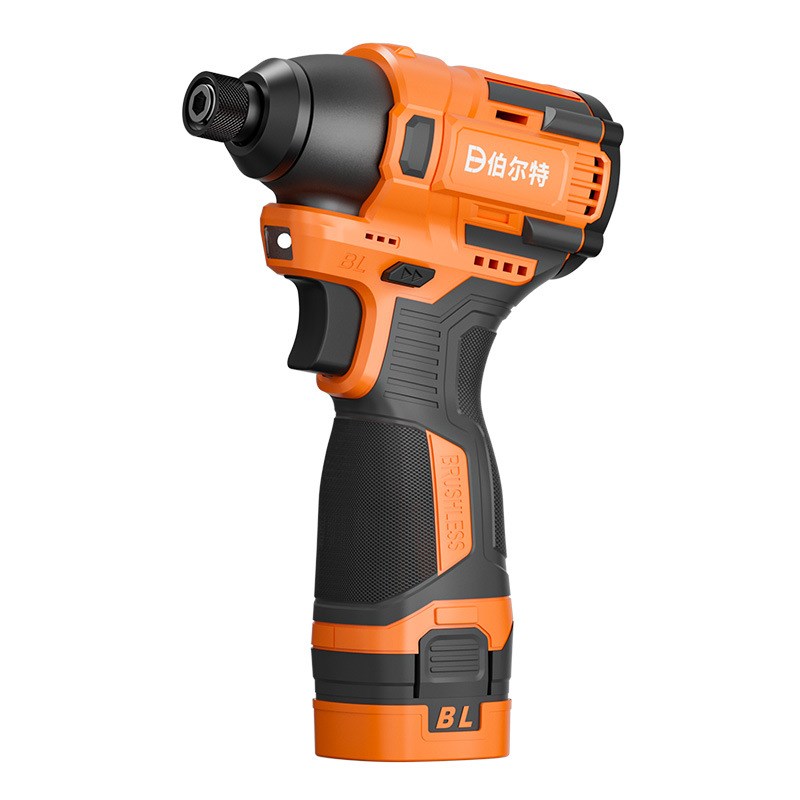 热销家用螺丝刀冲击锂电无刷起子机电钻起子伯尔特电充电式扭力大