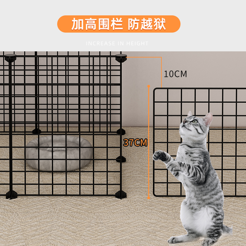 热销狗笼子猫笼大中小型犬家用宠物狗狗围栏栅栏室内隔离门栏铁笼