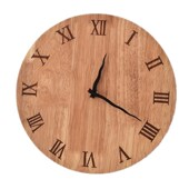 热销实木挂钟客厅大号简约创意现代时尚 圆形罗马钟表静音卧室北欧