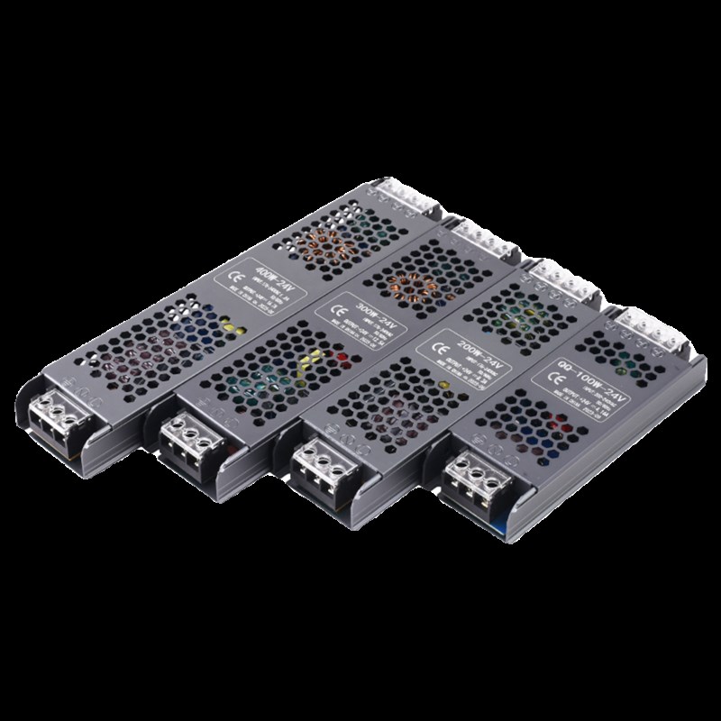热销超薄led灯带开关电源黑金刚变压器220转12V24V灯带线型灯静音