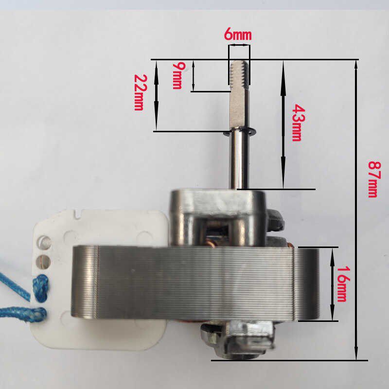 热销空气炸锅电机马达YJ61-16/13/10单相罩极异步电动机通用风机