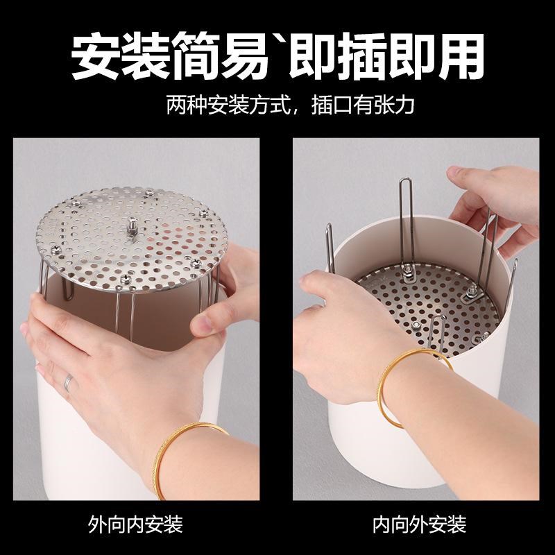 热销304不锈钢网罩厨房卫生间排气pvc管防鼠防鸟罩排风管通风管道