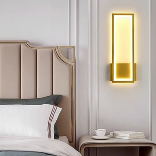 热销2023年新款壁灯卧室床头灯现代简约过道灯网红轻奢客厅背景墙