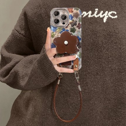 复古花支架新款适用苹果17Pro手机壳iPhone16max12小米15华为mate70pura80k60reno14荣耀300x200findx7nova13