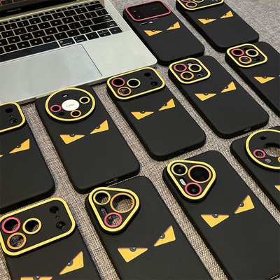 黑色小恶魔简约新款适用苹果17Pro手机壳Phone16max小米15华为Mate80pura70k90note14荣耀500x300oppofindx9