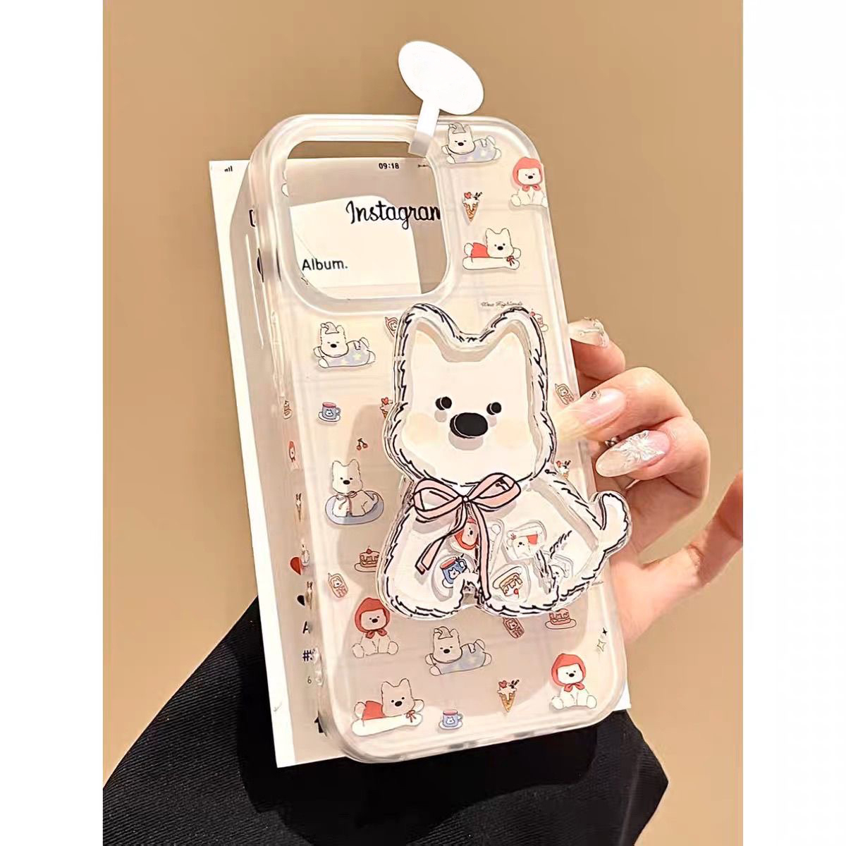 INS风蓝格西高地小狗适用苹果16promax手机壳iPhone15pro小米14P70华为mate60k50荣耀200nova12reno13vivoS20
