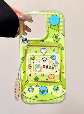 绿色迷宫拓麻歌子新款适用苹果16pro手机壳iphone17max华为mate70pura80小米15k60nova13opporeno14荣耀200