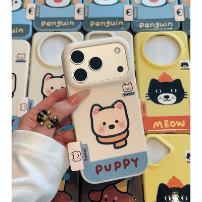 企鹅西高地标签新款适用苹果17Pro手机壳iPhone16max小米15华为mate80pura70k80nova14荣耀400vivox300reno13