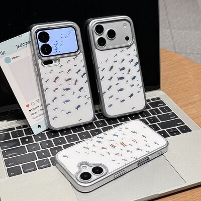 满屏炫彩小鱼儿新款适用苹果17Promax手机壳Phone16pro12小米15华为Mate80pura70k90reno14荣耀500x300iqoo13