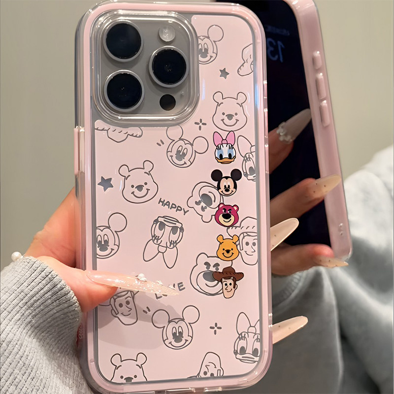 情侣线条小动物新款适用苹果17Promax手机壳iPhone16pro小米17华为mate80pura80k90note15reno14荣耀400x300