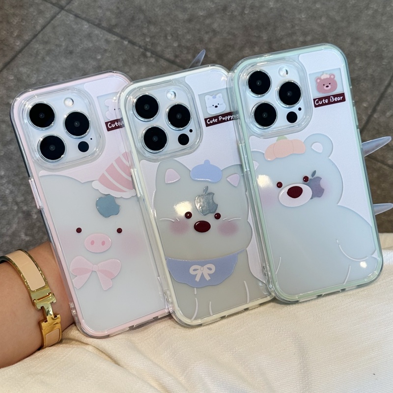 多巴胺镂空小动物新款适用苹果16pro手机壳iphone14max小米15华为mate70pura80k60荣耀x200nova13oppofindx8