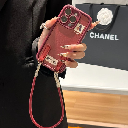 秋冬安可拉红腊肠狗适用苹果16Promax手机壳iPhone15Pro小米14华为mate70p60k50reno12note13荣耀100vivos19