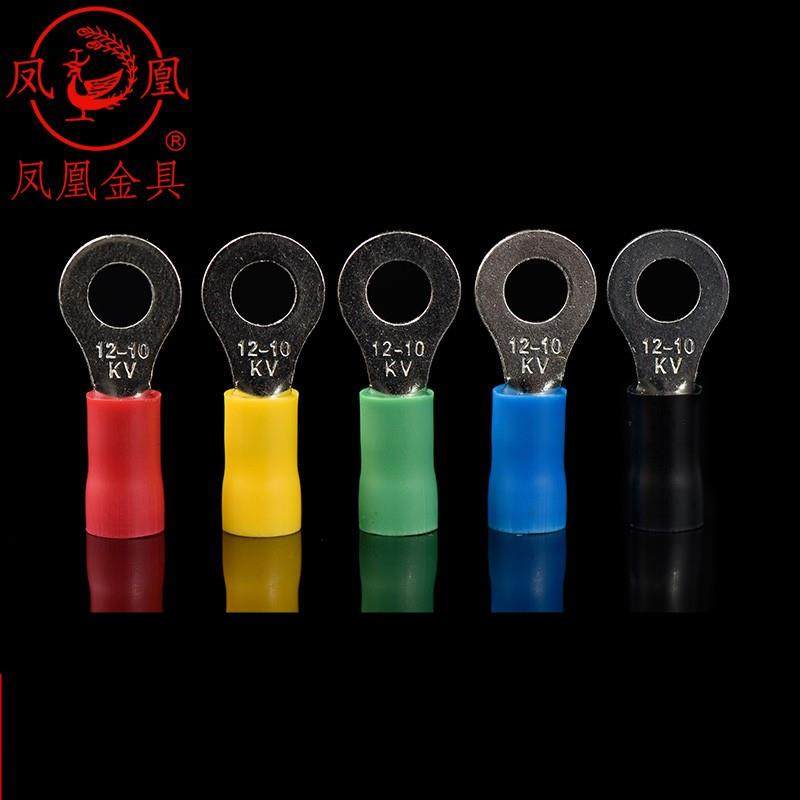 凤凰RV5.5-4引进预绝缘圆形冷压端头 O型接线端子250只