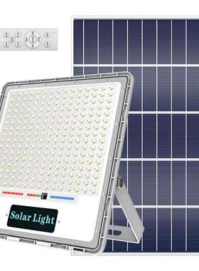 太阳能投光灯新款带雷达感应LOGO灯LED户外道路照明灯100W200W
