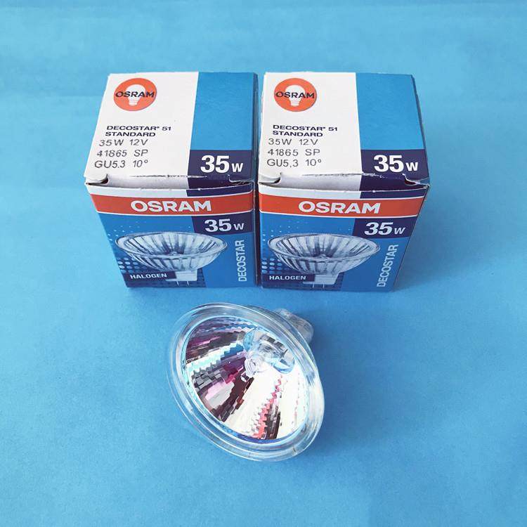 欧司朗OSRAM原装进口12V35W41865SP10度GU5.3显微镜灯泡