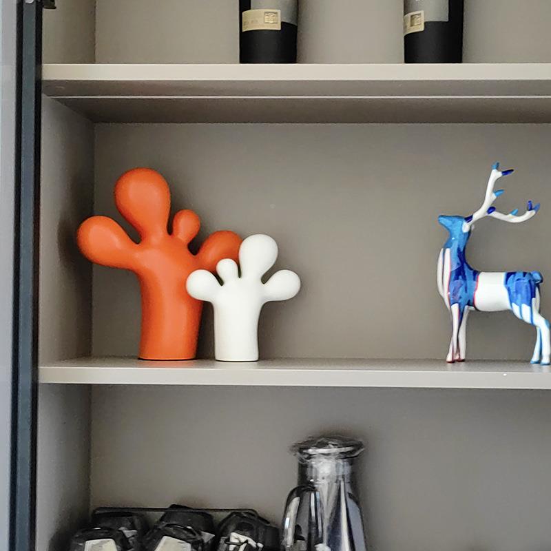 现艺代简沉思者约人物头像雕547塑摆件客厅电视柜柜酒书房抽象术