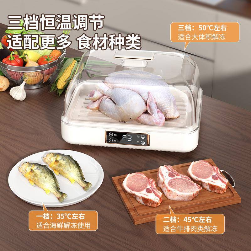 德国解冻神器家用快速保鲜冻肉牛排导热板急速智能恒温食物解冻器