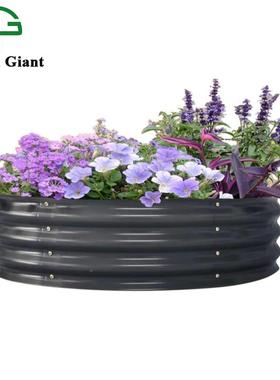 新品市11寸高Gar箱edenBd金属花园床种菜床UQP上种植花圃铁皮