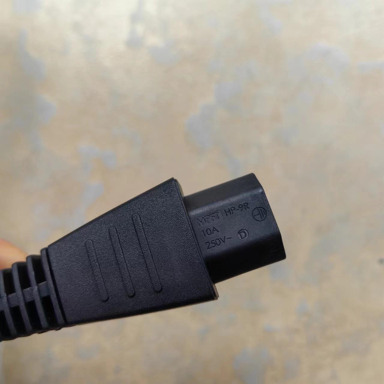 电摩卡用动方形圆EYW形磨机磨灰机电源线通三插2三孔铜芯凹槽4.米