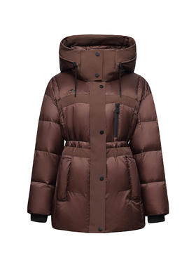 【金金宠粉】冬季中长款加厚鸭绒外套羽绒服MY24W701