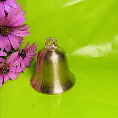 纯铜铃铛加厚喇叭口新款声音清脆风铃门铃装饰挂件宠物猫狗可带