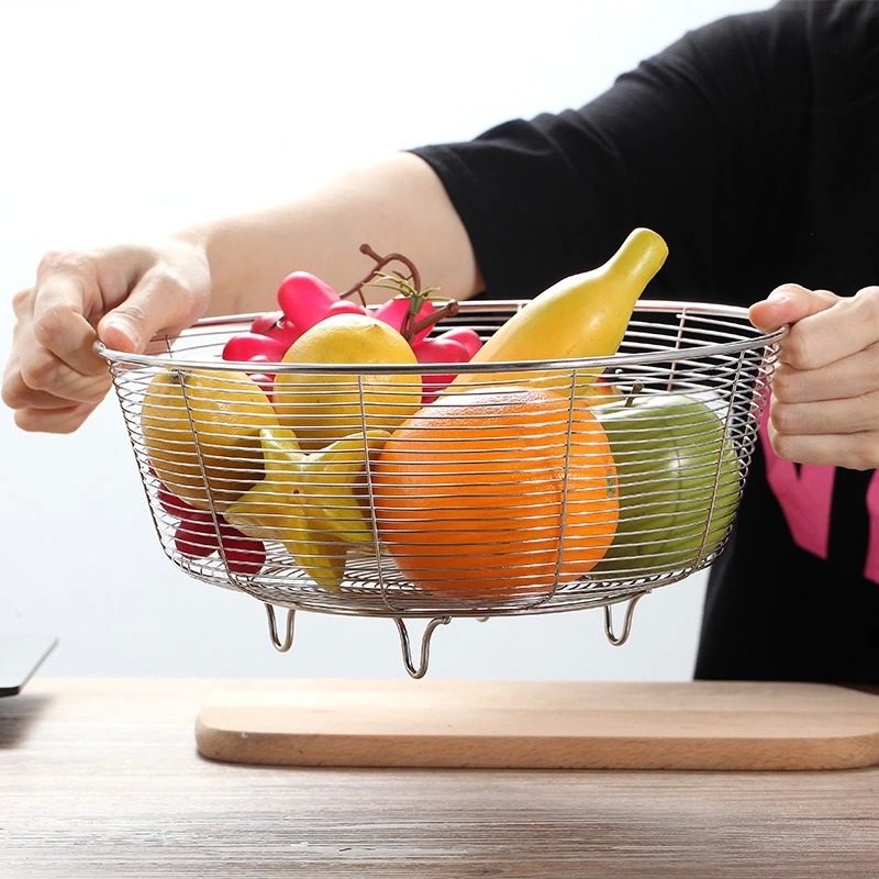 家用不锈钢水果篮加厚沥水滤水盆漏盆厨房果蔬盆筛子蔬菜篮洗菜筐,餐饮具,果盆/果盘/果篮,淘宝优惠券,粉丝福利购,淘宝优惠卷