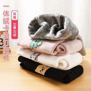 儿童连体袜 冬季 婴儿九分袜秋冬款 宝宝纯棉大PP加绒加厚女童打底裤