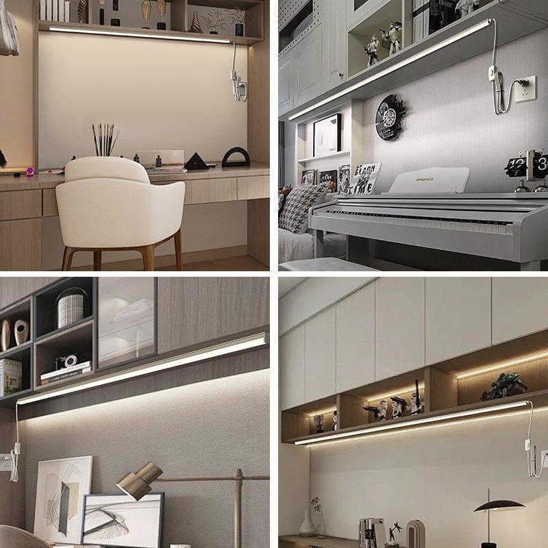 超长书桌吸顶灯管led加长学习护眼专用免安装自粘一体台灯长条灯,家装灯饰光源,阅读台灯(护眼灯/写字灯),淘宝优惠券,粉丝福利购,淘宝优惠卷