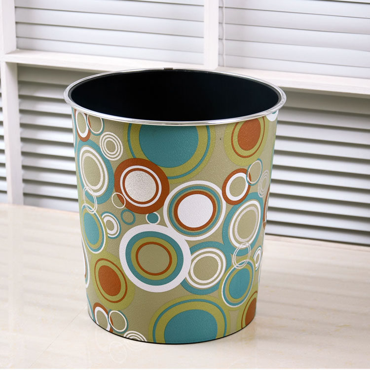 欧式创意时尚大号垃圾桶 田园无盖酒店家用厨房卫生间垃圾桶