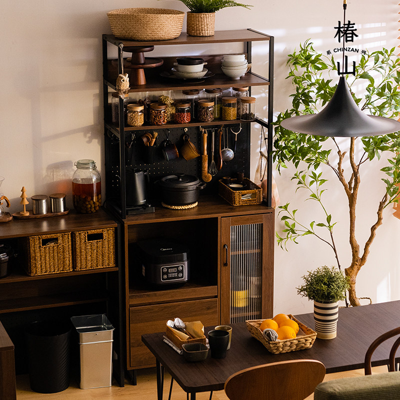 五金少女 洞洞板餐边柜墙边杂物柜家用厨房日式置物储物茶水柜子,住宅家具,餐边柜,淘宝优惠券,粉丝福利购,淘宝优惠卷