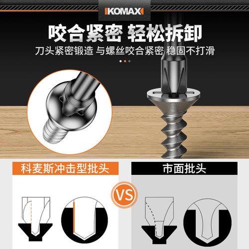 十字批头强磁冲击性防滑高硬度电动螺丝刀工具手电钻内六角柄批头
