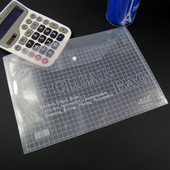 按扣A4文件袋透明档案袋塑料纽扣袋加厚防水资料袋办公学生试卷袋