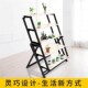 变形桌子折叠餐桌多功能折叠桌多层书架阳台客厅置物架可移动花架