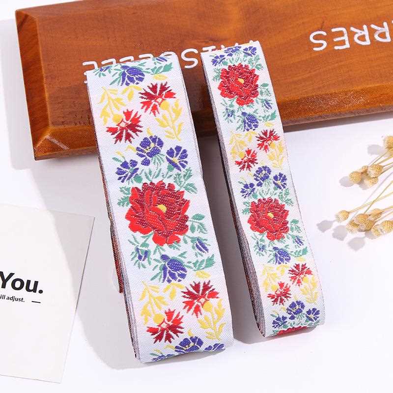 直销新款民族风波西米亚风微立体织带花边花纹清晰细腻服装辅料DI