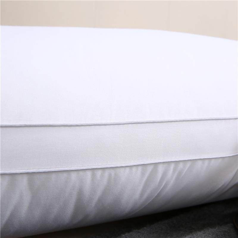 直销新款全棉羽丝绒枕芯可水洗不易变形纯棉枕头枕芯单双人家用酒