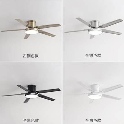 直销新款客厅餐厅风扇灯吊扇灯2025年新款家用复古卧室吸顶一体电