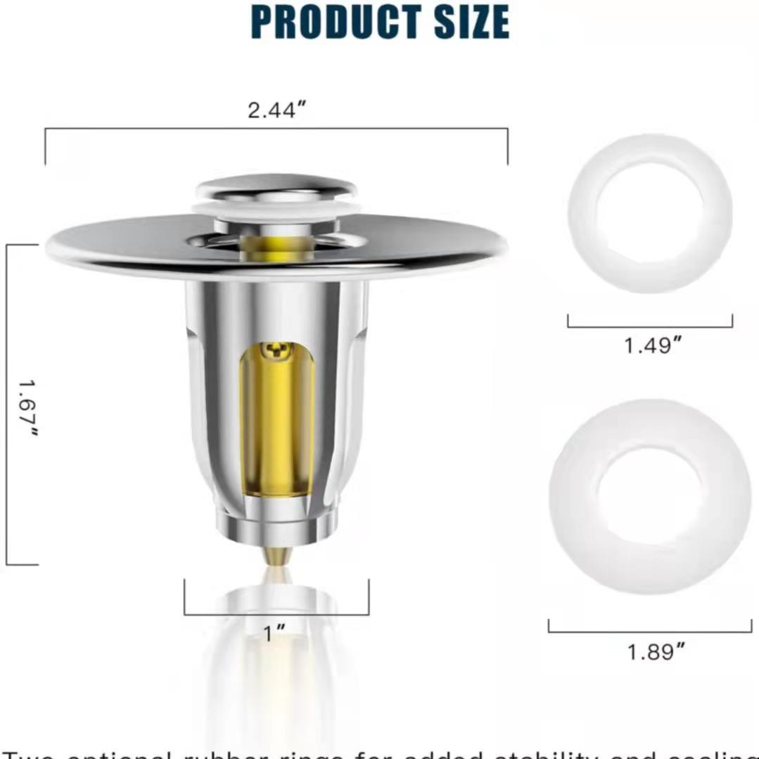 直销新款跨境外贸小号洗脸盆下水器弹跳芯面盆防堵塞过滤提篮按压