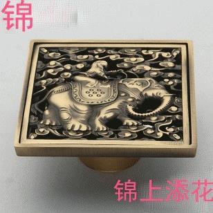 仿古地漏全铜地漏防臭地漏仿古浴室配件浴室地漏多规格多 直销新款