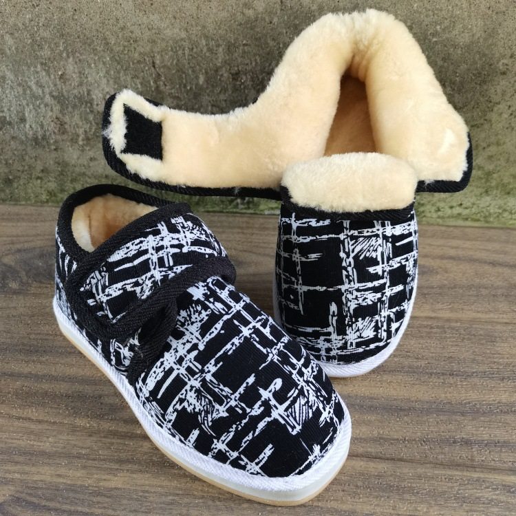 厚底高帮妈妈鞋老北京平跟耐磨超软保暖鞋防寒居家纯手工毛毛舒适,女鞋,棉鞋,淘宝优惠券,粉丝福利购,淘宝优惠卷