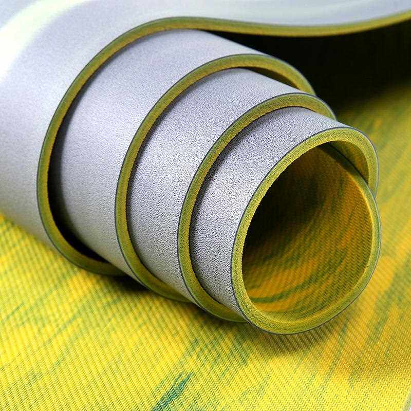 直销新款磨砂加固艺术天然橡胶双面瑜伽垫干湿防滑室内运动垫加长