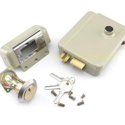 直销新款经典喷粉 电控锁 1073电锁 12V 2线 电磁锁 楼宇单元门锁