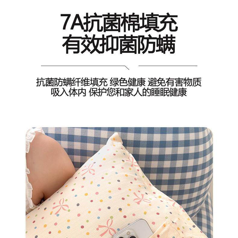 直销新款枕套全棉枕头套纯棉可爱卡通新款印花长条抱枕靠枕枕头枕