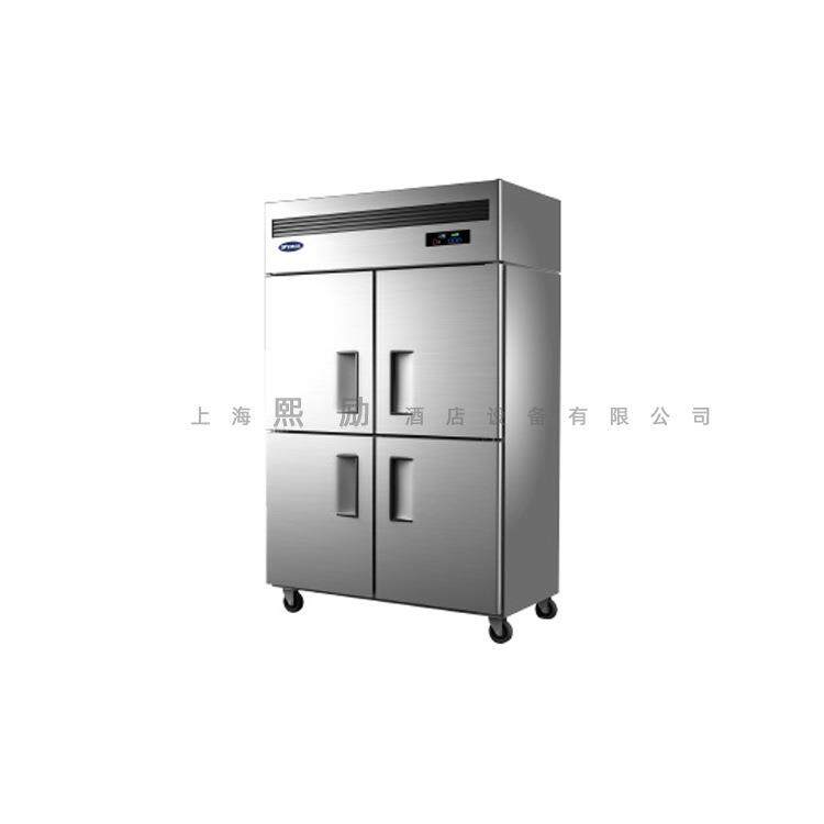 新款直销商用厨房四门双温冰箱工程款直冷冷藏冷冻柜QBL6122竖隔