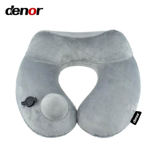 直销新款源头货源充气U型枕户外旅行套装午休枕飞机枕按压充气旅