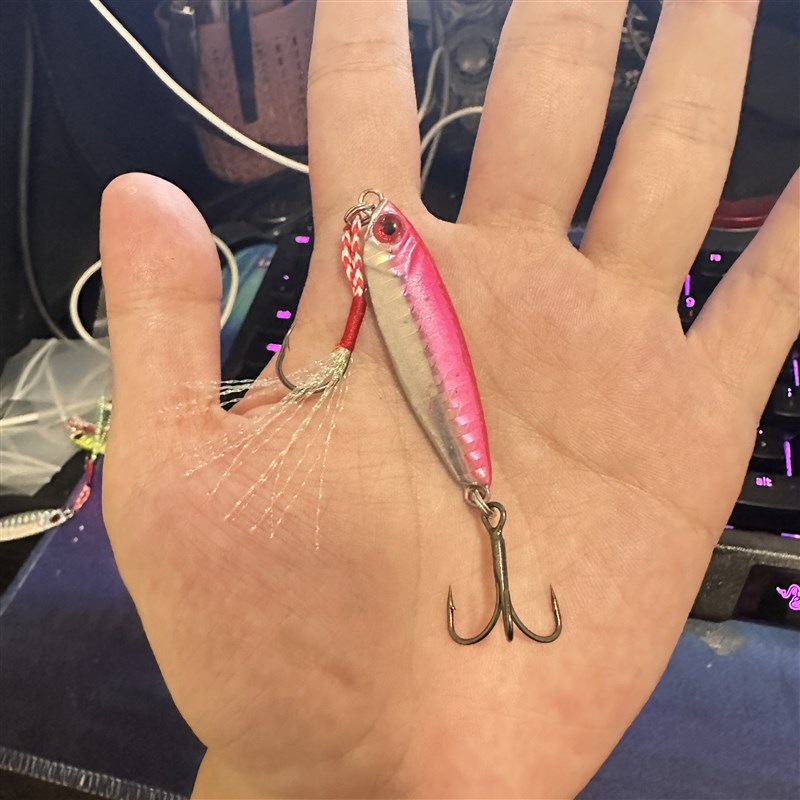 热销马同款牌假饵溪流铁板路亚饵无钩远投猫鱼锚钩深6066加强三本