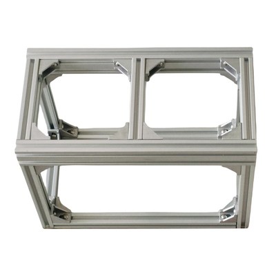 热销铝合金桌面小型鱼缸架铝型材置物架花几盆景绿植花台架金属定