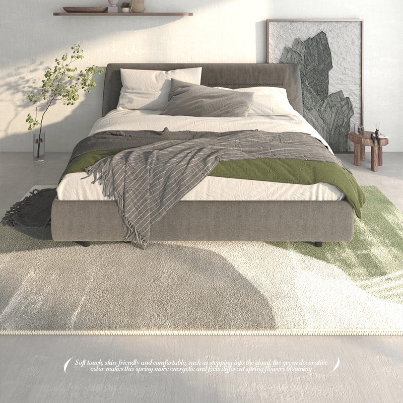 热销卧室地毯床边毯客厅脚垫沙发茶几毯加厚地垫房间床前飘窗毯子